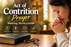 Act of Contrition Prayer: Traditional Words and Meaning